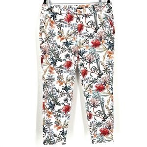 ZARA Floral Pants Cropped Size XL
